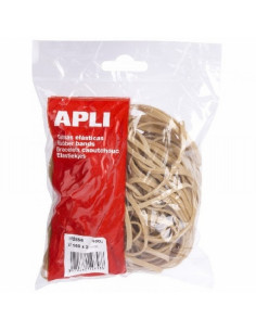 GOMAS ELASTICAS APLI 160 X 3 MM Nº16 BOLSA DE 100 GR (12858) - GOMA ELA.2MM*160MM 100GR.