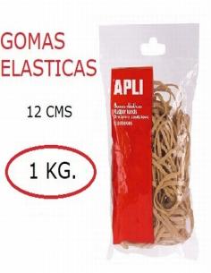 GOMAS ELASTICAS APLI BOLSA 1 KG. 2MM.x 12 CM. (12866) - GOMA ELA.2MM*120MM 1KG.