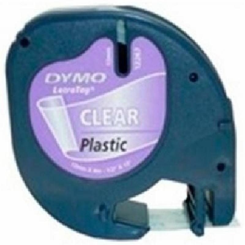 CINTA DYMO DE POLIESTER 12MM x 4M NEGRO/VERDE PARA MAQUINA LETRATAG (S0721530) (12267) - CINTA LETRATAG PLAST.TRAN12267