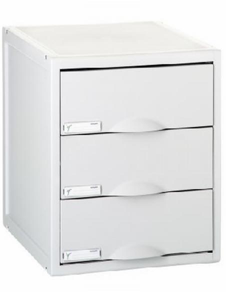 MODULO ARCHISYSTEM DE ARCHIVO 2000 DE 3 CAJONES GRIS (8403C GS) O ANTRACITA (8403C GF) - CONJUNTO 3 CAJONES 8403GS-GS ARCHIVO