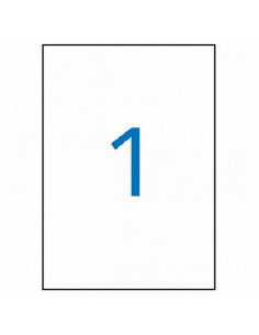 ETIQUETA ADHESIVA APLI LASER FOTOCOPIADORA POLIESTER 210X297 MM. BLANCA 20 HOJAS DIN A4 20 ETIQUETAS (01228)