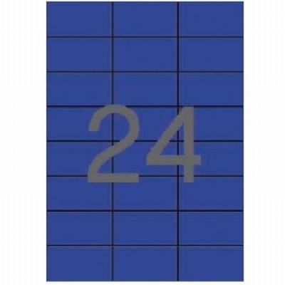 ETIQUETA ADHESIVA APLI LASER/COPY/INKJET 70X37 MM. AZUL...