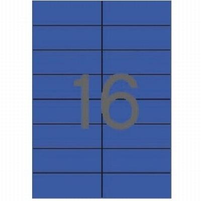 ETIQUETA ADHESIVA APLI LASER/COPY/INKJET 105X37 MM. AZUL...