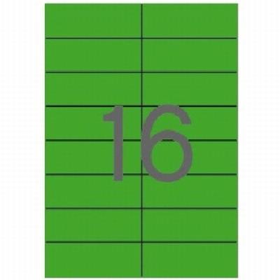 ETIQUETA ADHESIVA APLI LASER/COPY/INKJET 105X37 MM. VERDE...