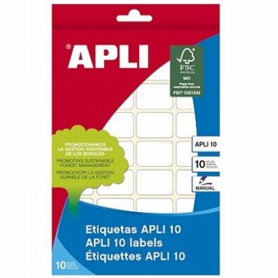 ETIQUETAS APLI BLANCAS 10X16 MM. ESCRITURA MANUAL 10...