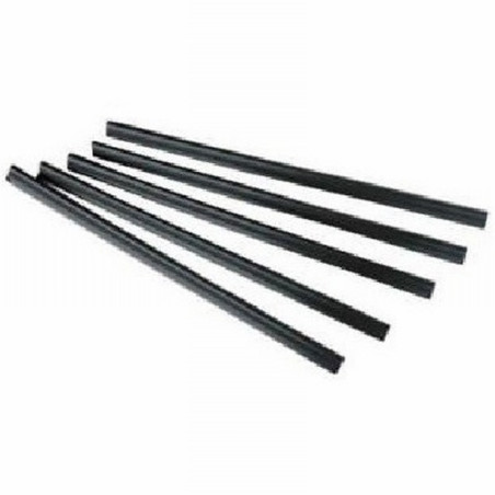 VARILLA FELLOWES PLASTICO DESLIZANTE DIN A4 50 HOJAS NEGRO (5383001) DE FELLOWES - VARILLA 5MM.NE CJ50