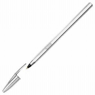 BOLIGRAFO BIC CRISTAL CELEBRATION PLATA TINTA NEGRA...