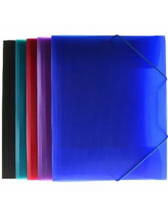 CARPETA OFFICE BOX GOMAS A3+ CON SOLAPAS PLASTICO COLORES SURTIDOS (51515) - CARP.GOMA SOLAP.A3 PP HFP 51515