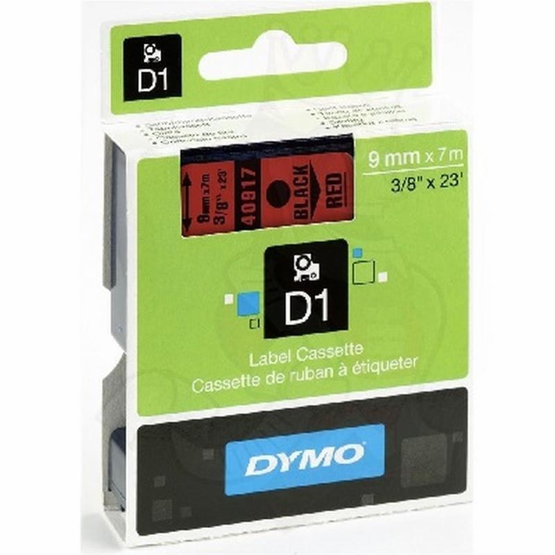 CINTA DYMO 1000 NEGRO-ROJO 9MM X 7MTS. D1 (S0720720) (40917) DE DYMO - CINTA DYMO 9MM.NG/RJ 40917