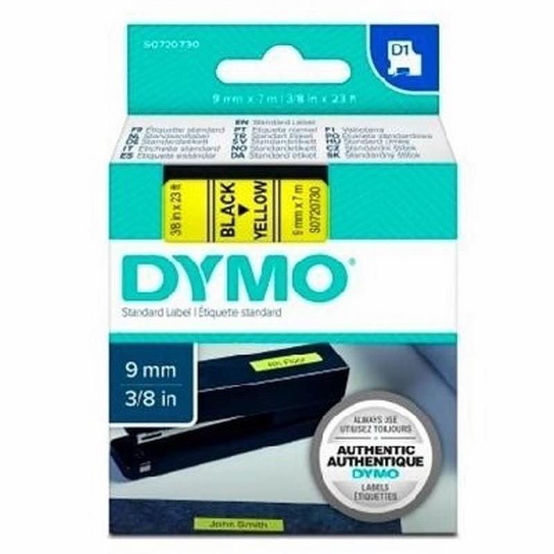 CINTA DYMO 1000 NEGRO-AMARILLO 9MM X 7MTS. D1 (S0720730) (40918) DE DYMO - CINTA DYMO 9MM.NG/AM 40918