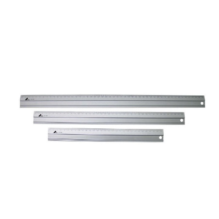 REGLA METALICA DE ALUMINIO OFFICE BOX 40CM. (24940) - REGLA 40CM.ALUMINIO