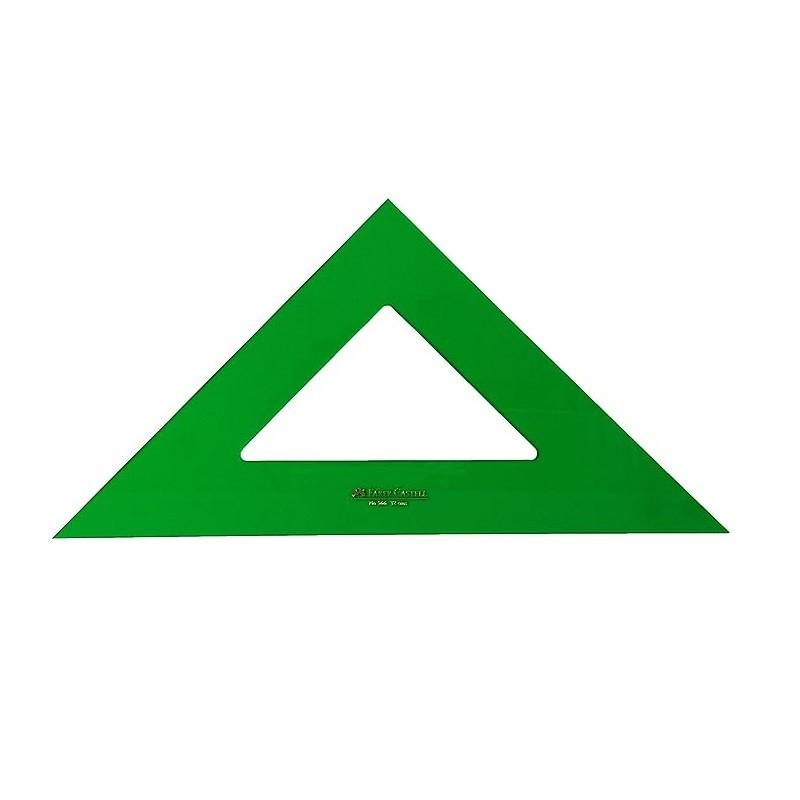 ESCUADRA TECNICA FABER CASTELL VERDE 32 CMS (566-32) - ESCUAD.32CM.SIN GRAD.FABER 566