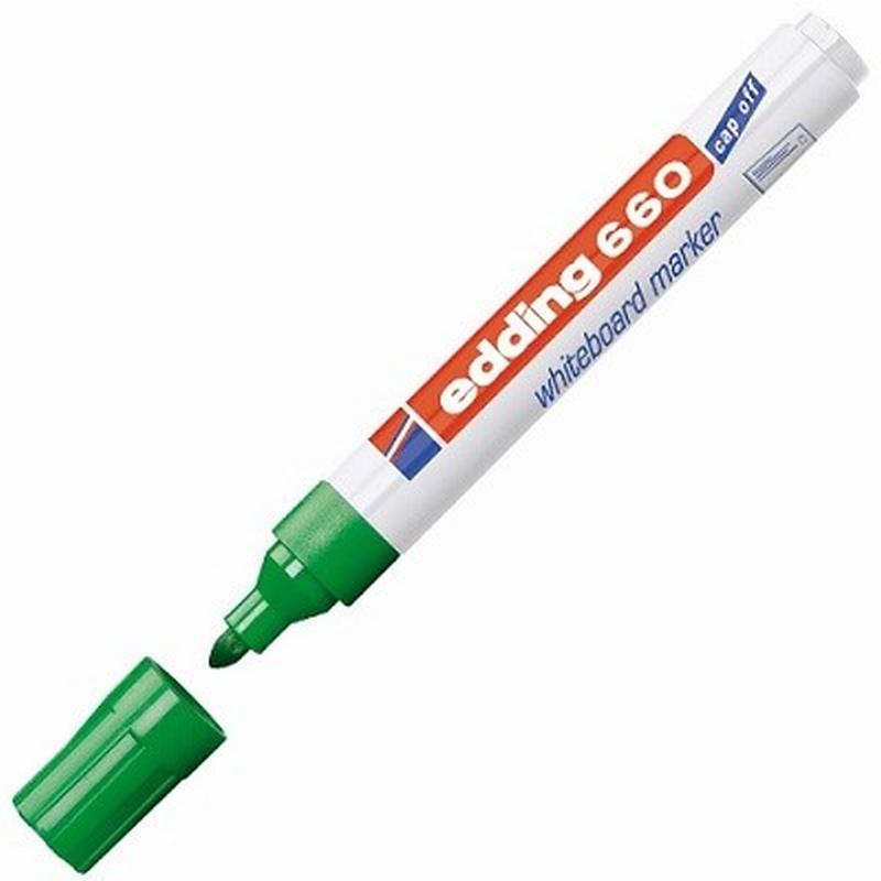 ROTULADOR EDDING 660 VERDE PARA PIZARRA BLANCA (660-04) DE EDDING - ROT.PIZ.EDDING 660 VE