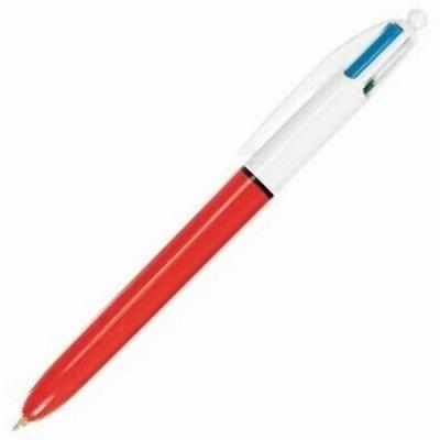 BOLIGRAFO BIC 4 COLORES FINE PLASTICO PUNTA FINA 0,8 MM...