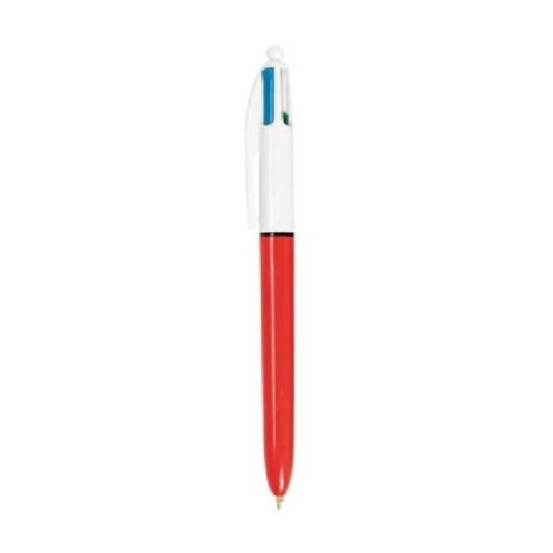 BOLIGRAFO BIC 4 COLORES FINE PLASTICO PUNTA FINA 0,8 MM (889971) - BOLI.BIC 4 COLORES FINE