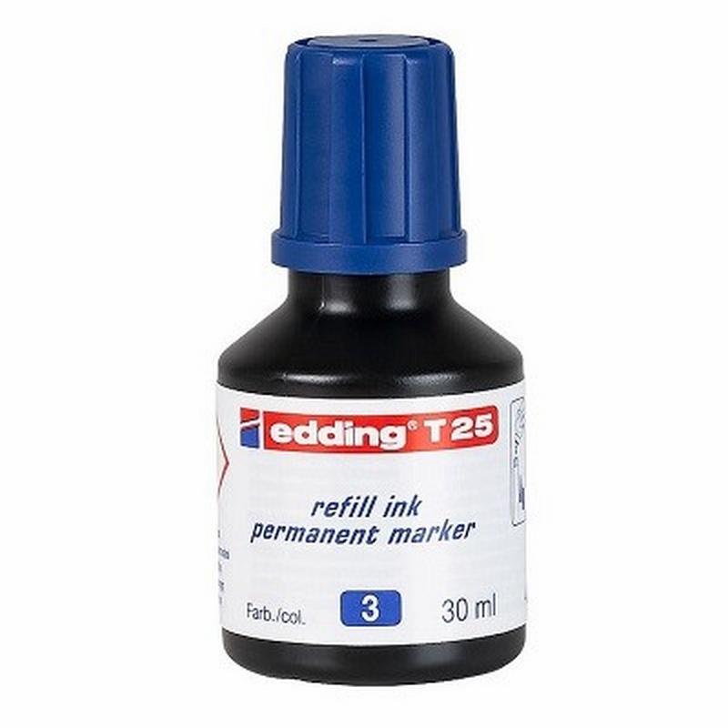 TINTA ROTULADOR EDDING T-25 AZUL BOTE 30 ML (T25-03) DE EDDING - TINTA EDDING AZ