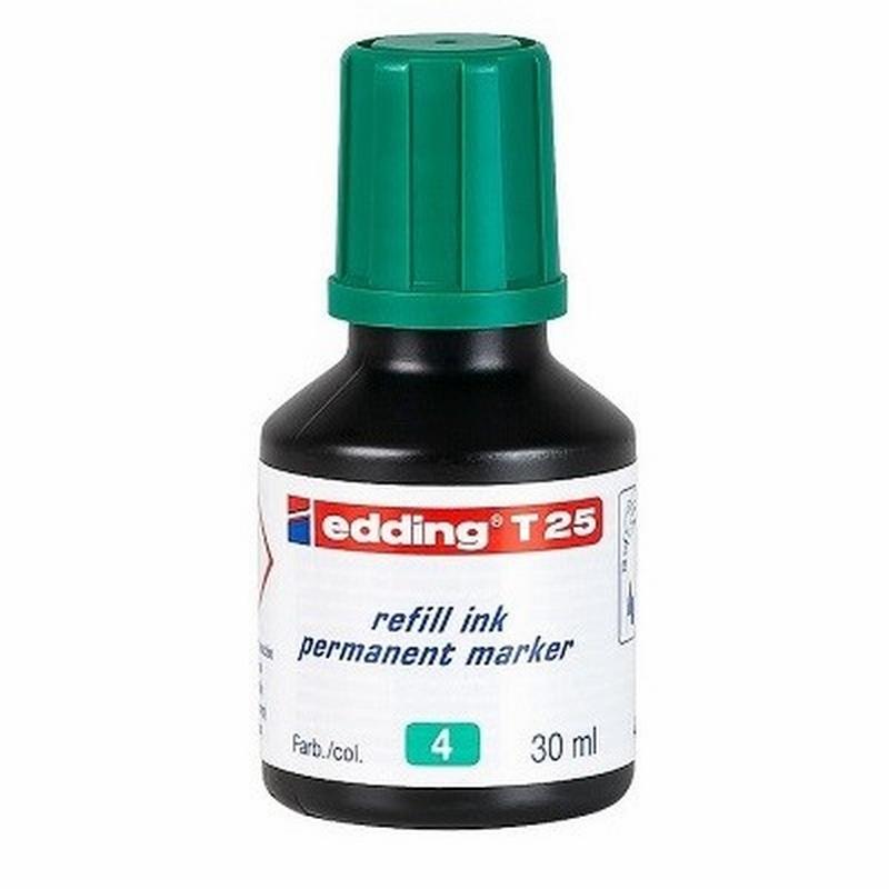 TINTA ROTULADOR EDDING T-25 VERDE BOTE 30 ML (T25-04) DE EDDING - TINTA EDDING VE