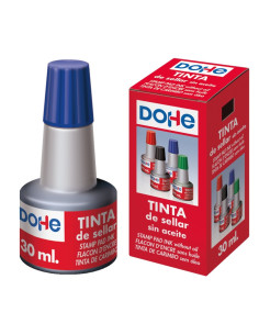 TINTA DOHE PARA SELLAR 30ML AZUL (79535) - TINTA TAMPON AZ ADVENDI