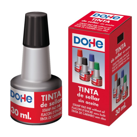 TINTA DOHE PARA SELLAR 30ML NEGRA (79537) - TINTA TAMPON NG ADVENDI