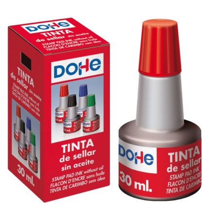 TINTA DOHE PARA SELLAR 30ML ROJA (79536) - TINTA TAMPON RJ ADVENDI