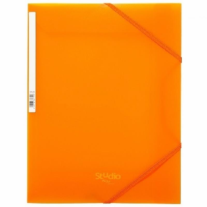 CARPETA PARDO SOLAPAS POLIPROPILENO DIN A4 330X245MM. STUDIO STYLE NARANJA (825509) - CARP.PLAST.GOMA A4 NJ.POLIPROPILENO