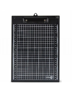 CARPETA OFFICE BOX PINZA SUPERIOR FOLIO PLASTICO NEGRA CUADRICULA (9259) - CARP.PORTADOC.UM.C/CUAD.HFP