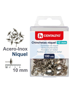 CHINCHETA CENTAURO NIQUELADA CAJA DE 100 UNIDADES (86400481) - CHINCHETA NO.N.2 CJ100 CENTAURO
