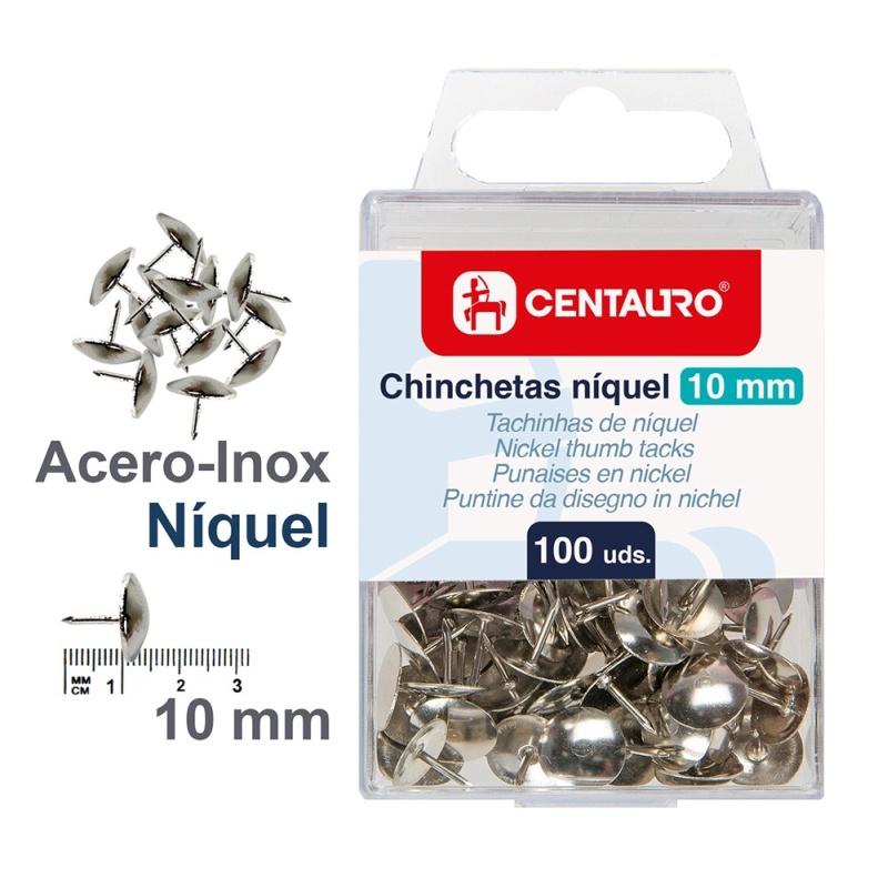 CHINCHETA CENTAURO NIQUELADA CAJA DE 100 UNIDADES (86400481) - CHINCHETA NO.N.2 CJ100 CENTAURO