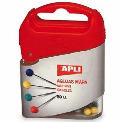 AGUJAS MAPA APLI COLORES SURTIDOS 50 UNIDADES (12348) -...