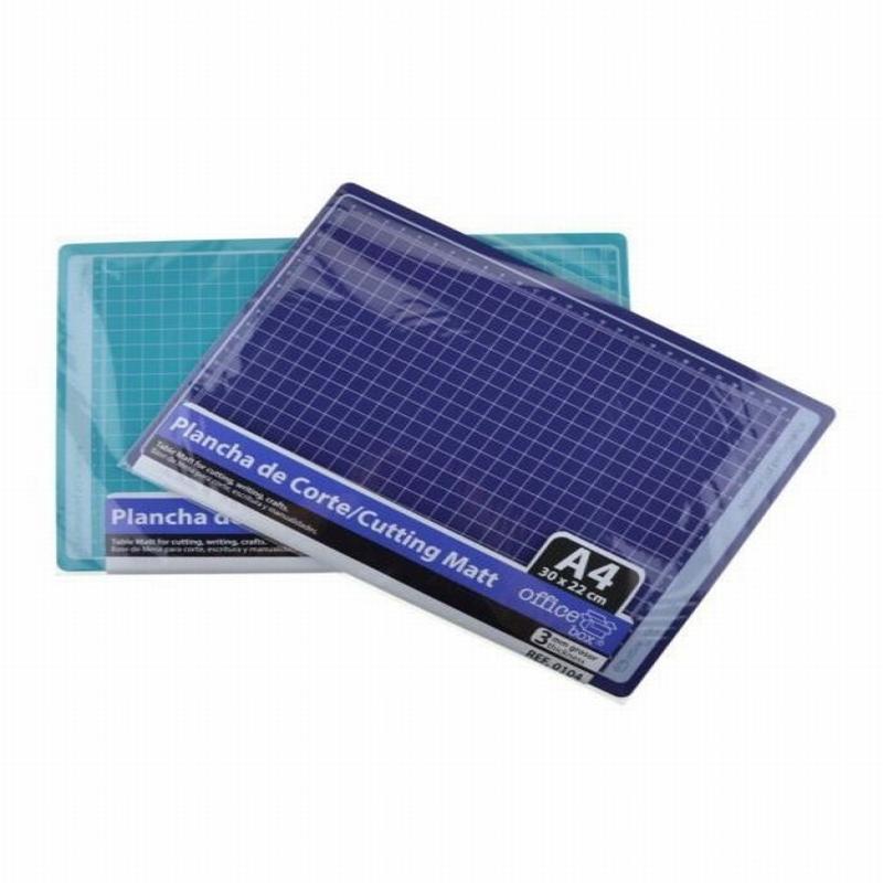 PLANCHA PARA CORTE OFFICE BOX  DIN A4 3 MM GROSOR 220X300 MM.COLOR AZUL (0104) - CUTTER PLANCHA 22*30 A4