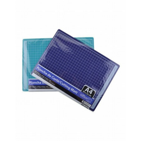 PLANCHA PARA CORTE OFFICE BOX  DIN A4 3 MM GROSOR 220X300 MM.COLOR AZUL (0104) - CUTTER PLANCHA 22*30 A4