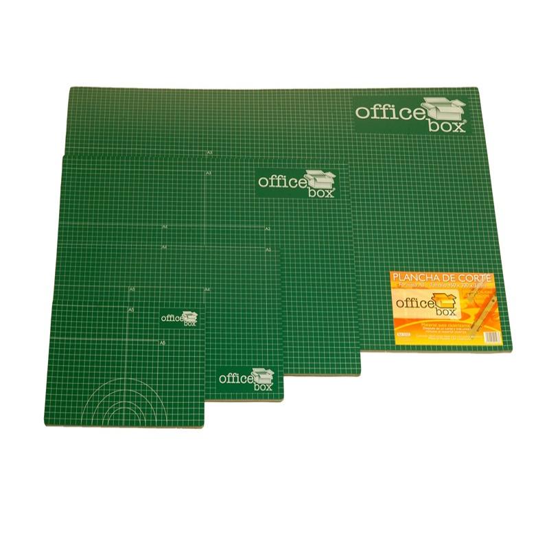 PLANCHA PARA CORTE OFFICE BOX DIN A2 2 MM GROSOR 450X600 MM. COLOR VERDE (0102) - CUTTER PLANCHA 45*60 A2