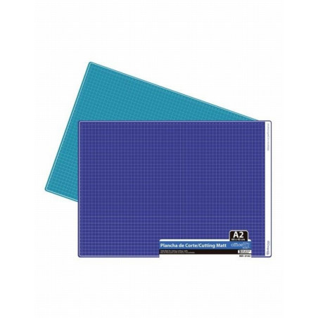 PLANCHA PARA CORTE OFFICE BOX DIN A2 3 MM GROSOR 450X600 MM. COLOR AZUL (0102) - CUTTER PLANCHA 45*60 A2
