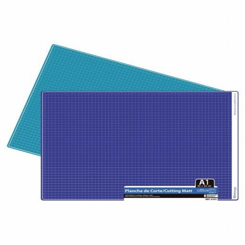 PLANCHA PARA CORTE OFFICE BOX  DIN A1 3 MM GROSOR 600X900 MM. COLOR AZUL (0101) - CUTTER PLANCHA 60*90 A1