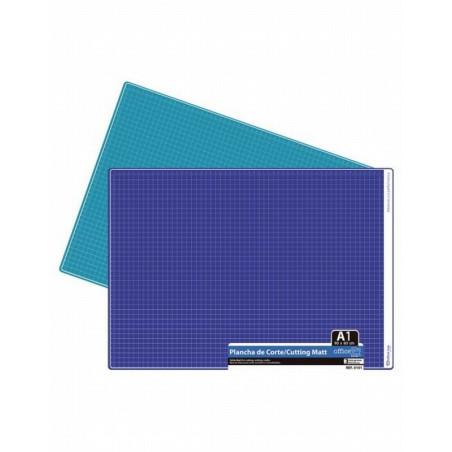 PLANCHA PARA CORTE OFFICE BOX  DIN A1 3 MM GROSOR 600X900 MM. COLOR AZUL (0101) - CUTTER PLANCHA 60*90 A1