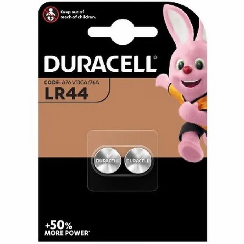 PILA DURACELL ALCALINA BOTON LR44 BLISTER DE 2 UNIDADES (950383) - PILA BOTON ALCALINA LR44 CJ2 DURACELL