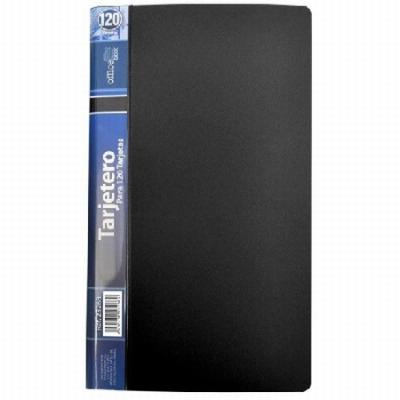 TARJETERO CORTO OFFICE BOX 120 TARJETAS NEGRO (23268) -...