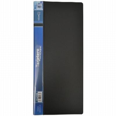 TARJETERO LARGO OFFICE BOX 240 TARJETAS NEGRO (24468) -...