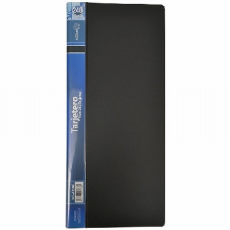 TARJETERO LARGO OFFICE BOX 240 TARJETAS NEGRO (24468) - TARJETERO HFP 240TJ LARGO 244