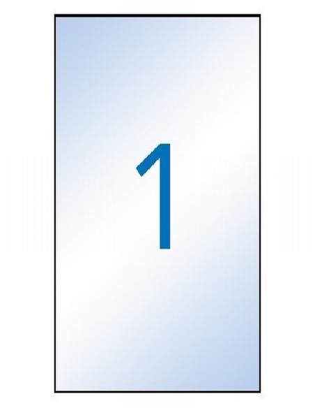 ETIQUETA ADHESIVA APLI INKJET POLIESTER 210X297 MM. TRANSLUCIDA 20 HOJAS DIN A4 20 ETIQUETAS (10053)