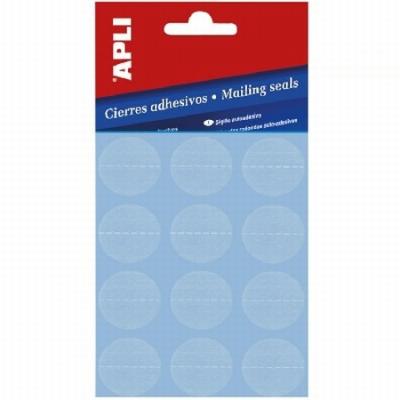 CIERRES ADHESIVOS APLI TRANSPARENTES Ø 25 MM 120 UNIDADES...