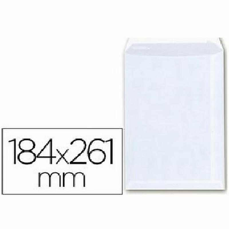 BOLSA SAM 184x261 BLANCA TIRA SILICONA (A6) DE SAM - BOL.ADH.BL.184*261 A6