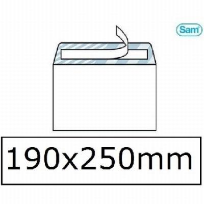 SOBRE SAM BLANCO CUARTILLA PROLONGADO 190x250 MM. TIRA...
