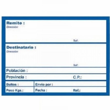 ETIQUETA APLI ADHESIVA ENVIO 200 UNIDADES (00324) - ETIQ.ADH.ENVIOS 86*109 C200 APLI