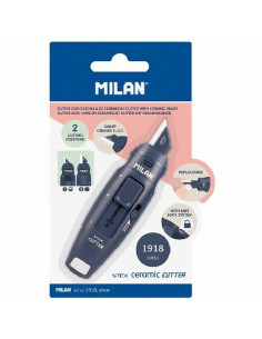 CUTER MILAN HOJA CERAMICA STICK AZUL MARINO EN BLISTER (BWM10348B) - CUTTER CERAMICA MILAN 6010108B
