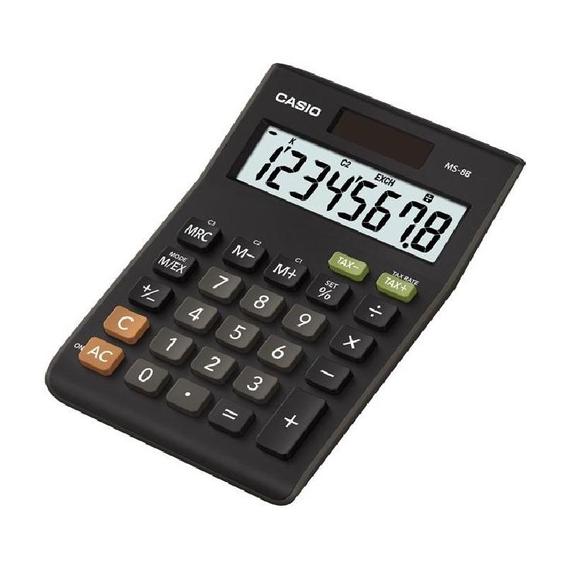 CALCULADORA CASIO MS-8F 8 DIGITOS (MS-8F) DE CASIO - CALC.CASIO SOBR.8DIG.MS8B-S-EC/8F