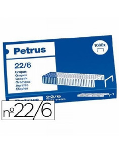 GRAPAS PETRUS Nº 22/6 COBREADAS CAJA DE 1000 UNIDADES (55721) - GRAPA 22/6 COBR.CJ1000 PETRUS