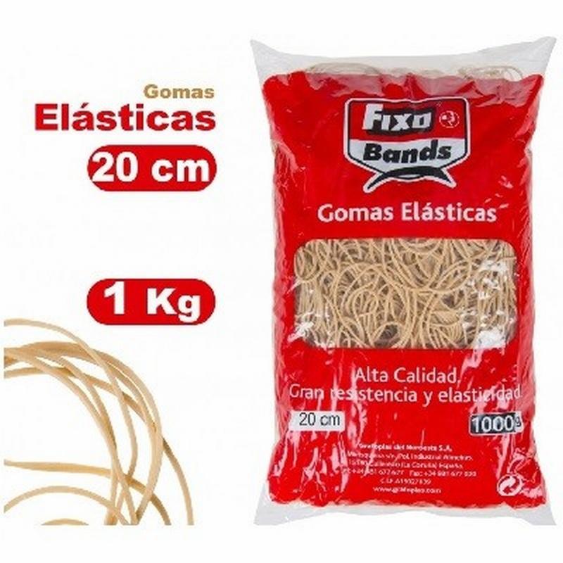 GOMAS ELASTICAS FIXO BOLSA 1 KG. 2MM.x 20 CMS....