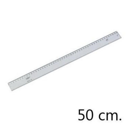 REGLA FAIBO TRANSPARENTE 50 CM (31150) - REGLA 50CM.TRANSP.FAIBO