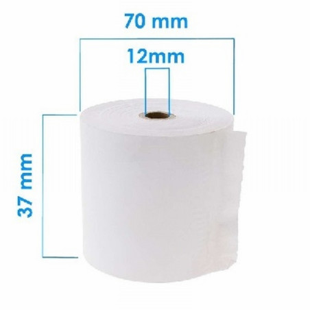 ROLLO KORES PAPEL ELECTRA 37X70X12 MM PARA REGISTRADORAS (66600600) - PAP.CALCU.37*70 ELECTRA ROLL